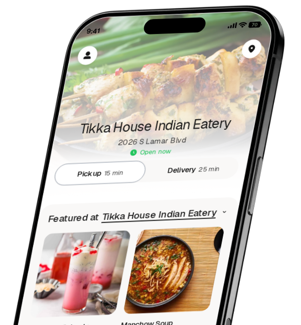 Tikka House Indian Eatery app preview